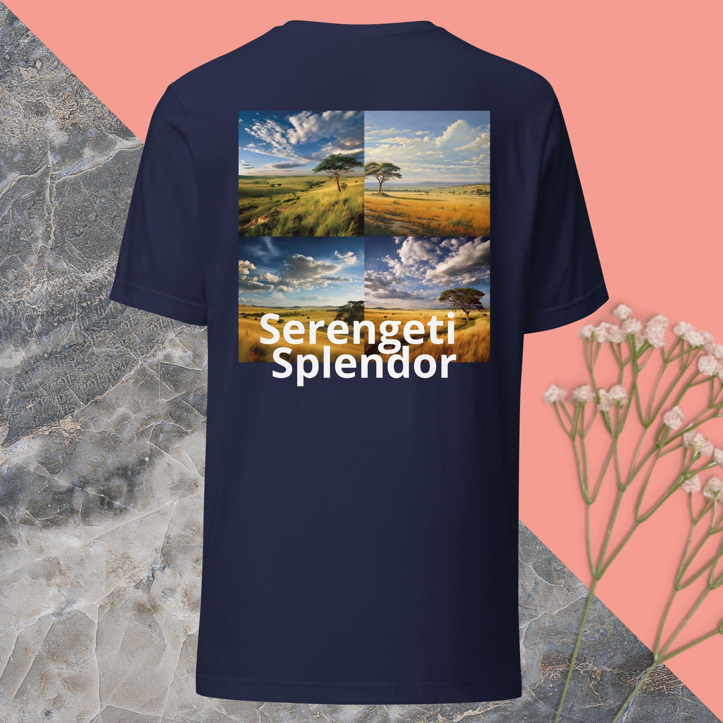 African Serengeti Splendor Tee-shirts- Back & Front Design